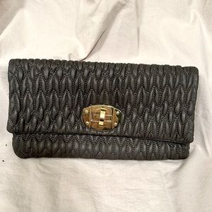 Textured Gray Clutch